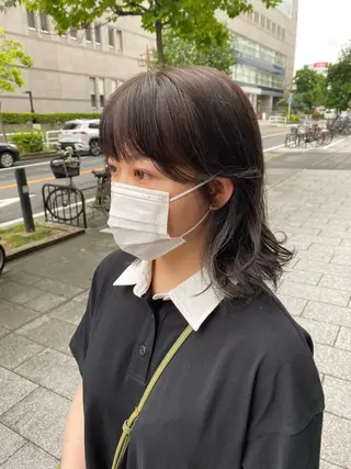 セミロング garage.所属・吉田 慎冴/メンズパーマのヘアスタイル