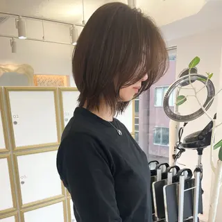 ミディアム 似合わせヘア🤍 面田法子のヘアスタイル