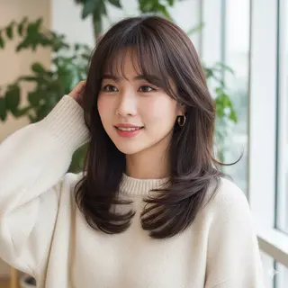 セミロング LOANA所属・こう レイヤーカット 透明感カラーのその他イメージ