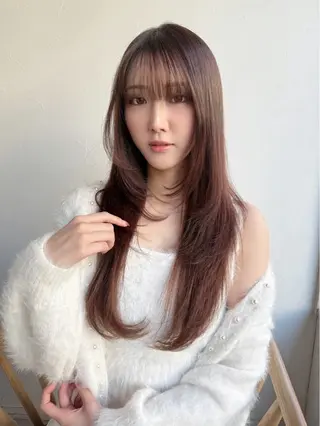 ロング 艶レイヤー🍊 加藤隆也のヘアスタイル