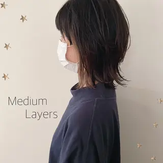 ミディアム カラー salon AKIRA所属・市川 千夏のヘアスタイル