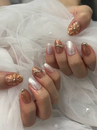 ネイル 三本 綾奈のネイルデザイン