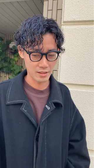 パーマ メンズ Izumi所属・ヨシアキ/パーマ/ ウルフ/ボブ/メンズのヘアスタイル