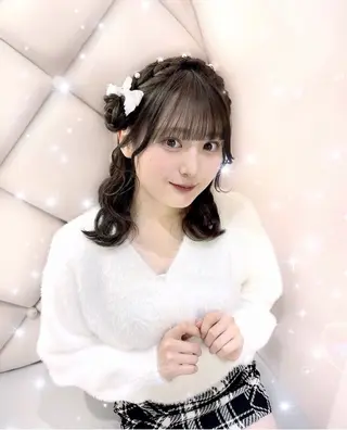 セミロング ヘアアレンジ 🎀ふわふわアイドル ヘアメ🎀AYANEのヘアスタイル