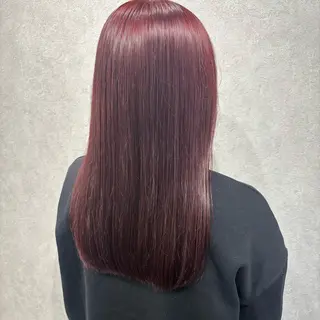 セミロング カラー 髪質改善ストレート /暖色カラー🎀🪞のヘアスタイル