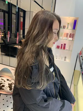 ロング カラー ハッシュカット/ハイ トーン/MANAMIのヘアスタイル