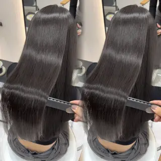 ロング 🩶レイヤー/艶髪/ 顔周り/韓国風/輝士のヘアスタイル