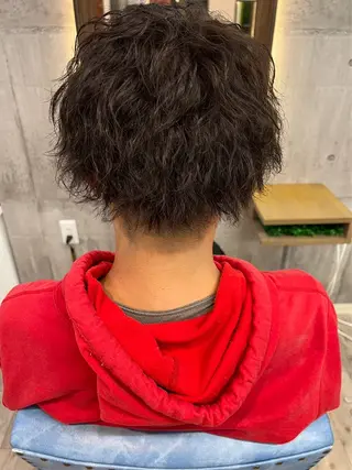パーマ メンズ 吉村 悠大のヘアスタイル