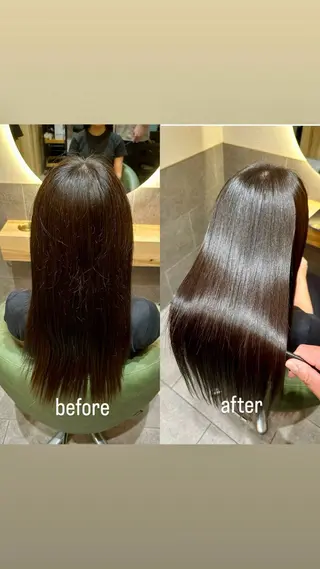 ロング クセ/うねり改善/ 縮毛矯正🫧ゆりのヘアスタイル