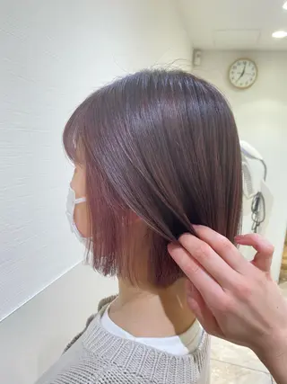 ショート カラー ナチュラル艶カラー 🤎maoのヘアスタイル