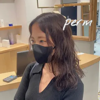 セミロング パーマ CYAN.栄店所属・パーマ/髪質改善 【榎本千夏】のヘアスタイル