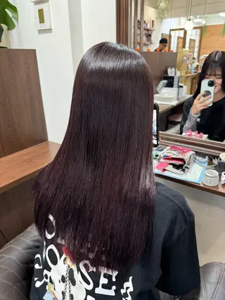 セミロング メンズカット/透明感 カラー/河端悠花のヘアスタイル