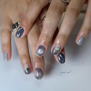 ミディアム カラー ヘアアレンジ メンズ キッズ ネイル マツエク・マツパ yuri kaのネイルデザイン