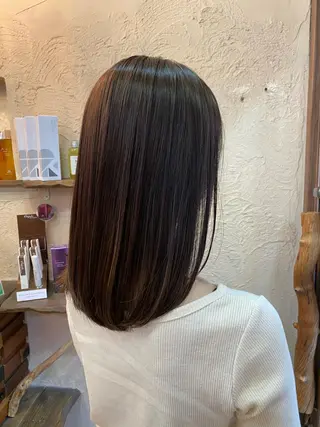 セミロング Tonukoa Rua所属・レディースモデル カット/中川翔太のヘアスタイル