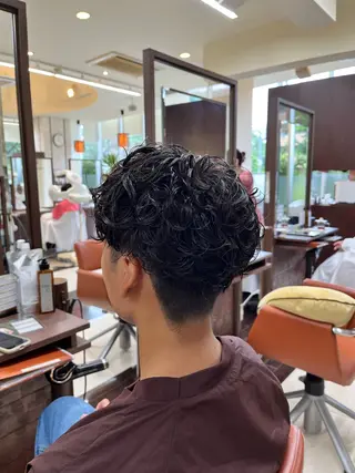 ショート パーマ メンズ AROH  men's cut&men's perm 船橋店所属・🧊メンズ特化🧊 高木航希のヘアスタイル