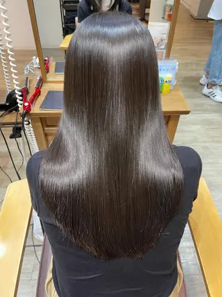 セミロング カラー 巻ける縮毛矯正✨ 木下晴一朗✨のヘアスタイル