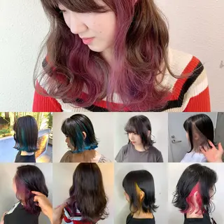 ミディアム カラー 似合わせ/ブリーチ カラー.岡田友仁のヘアスタイル