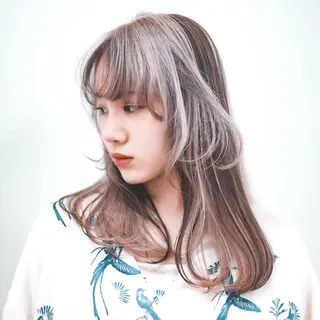 カラー tenn 栄店所属・mao/栄/tenn /暖色/ハイトーンのヘアスタイル