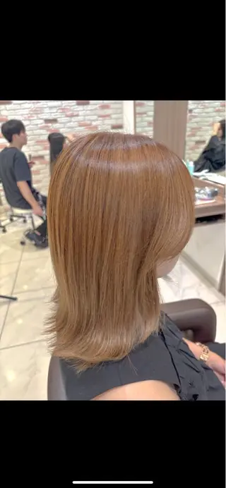 セミロング カラー ✨白髪ぼかし脱白髪/ 山口智弘✨のヘアスタイル