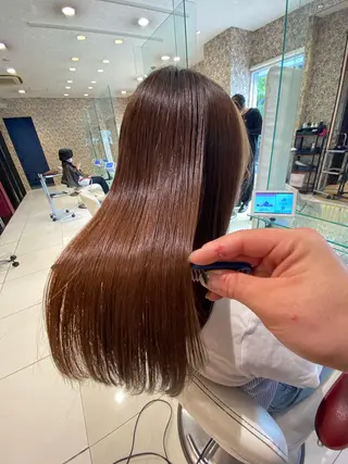 セミロング ムトウセイマ/艶髪 /艶ケアWブリーチのヘアスタイル