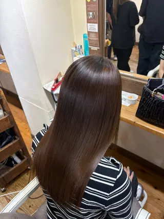 ロング 西元 群/艶髪/髪質改善のヘアスタイル