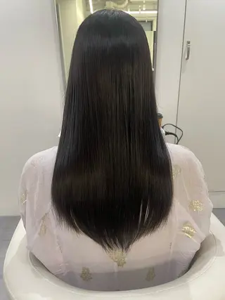 ロング パーマ カラーモデル募集/ 森本明花のヘアスタイル