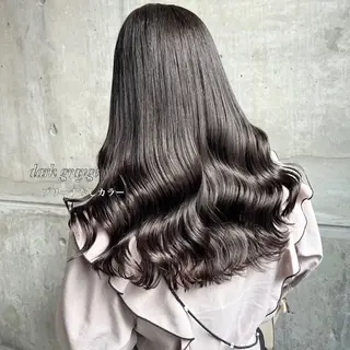 ロング カラー 韓国レイヤーカット /韓国トレンドカラーのヘアスタイル