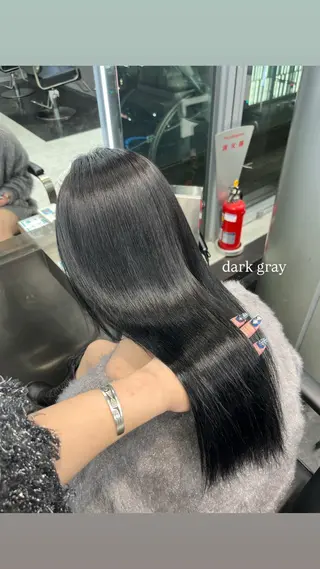 ロング カラー ヘアアレンジ ハイトーン/透明感 髪質改善/rinaのヘアスタイル