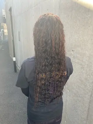 ロング パーマ 菊池大一 溝の口パーマのヘアスタイル