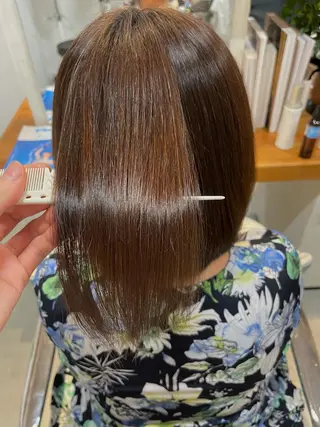 ミディアム HaKU 藤本かすみのヘアスタイル