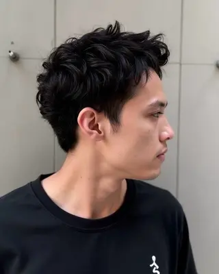 ショート パーマ メンズ FIX hair所属・メンズパーマ FIX 店長のヘアスタイル