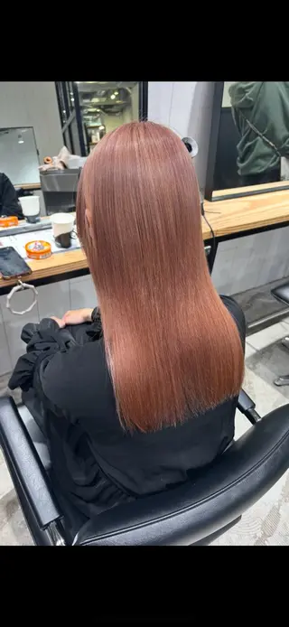 ロング ブリーチ/ハイトーン /大人バレイヤージュのヘアスタイル