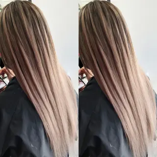 ロング カラー ヘアアレンジ 下妻 カラーエクステ難波のヘアスタイル