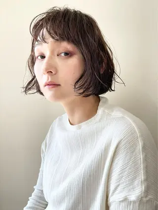 ミディアム 大西 七海のヘアスタイル