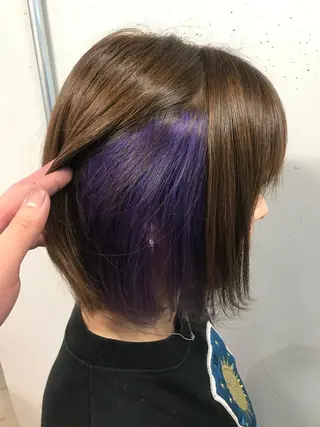 ミディアム カラー ヘアアレンジ 溝部裕太Hair salon808代表のヘアスタイル