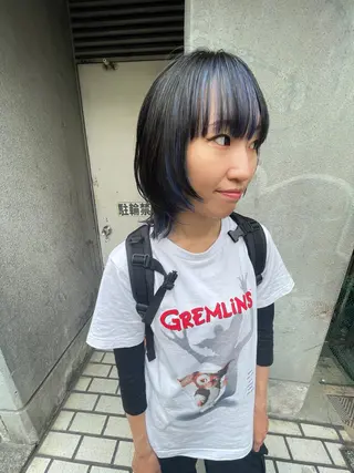 ミディアム さの あやねのヘアスタイル