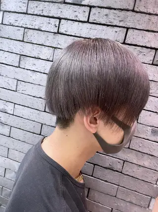 カラー メンズ EMANON新宿南口所属・🦄中性ウルフ ☁️Shiori🦄のヘアスタイル