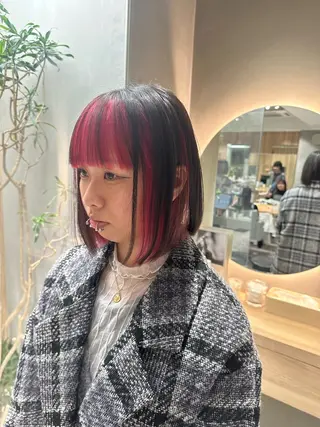 ショート MINX/ボブ/ レイヤー/田中元翔のヘアスタイル