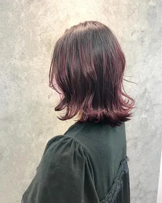 ミディアム 所渉/韓国レイヤー /ウルフカットのヘアスタイル