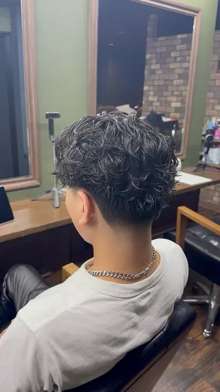 パーマ メンズ 川崎 健翔のヘアスタイル