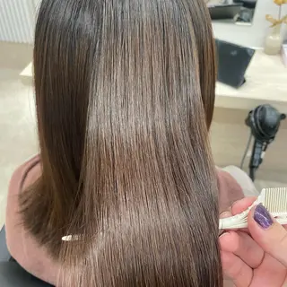 ロング パーマ ヘアアレンジ 艶髪/髪質改善/ 縮毛矯正⭐️熊野未来のヘアスタイル