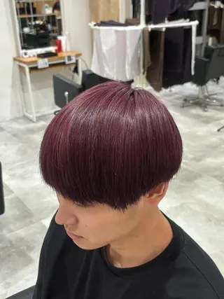 カラー メンズ 河崎 航大のヘアスタイル