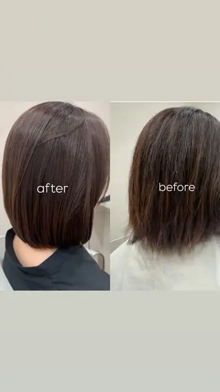 ミディアム CALME by bougie ENAのヘアスタイル