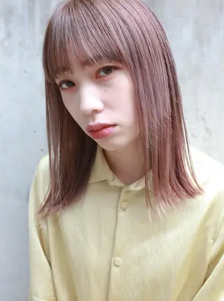 ミディアム ブリーチカラーが人気 onnuのヘアスタイル