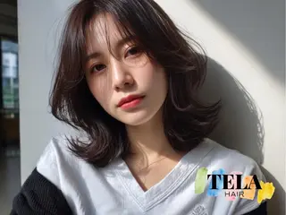 セミロング TELAHAIR 髪質改善特化型サロンのヘアスタイル