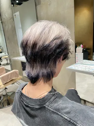 カラー メンズ 無料ショートモデル 募集中❗️秋山ひらいのヘアスタイル