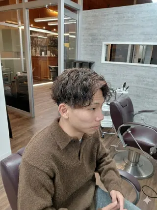 ショート パーマ メンズ kaming所属・メンズ特化💈/ 長谷川翼のヘアスタイル