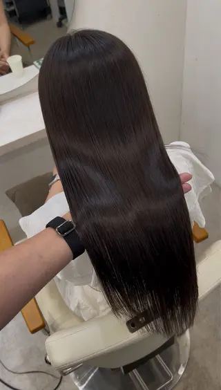 ロング 髪質改善/縮毛矯正/ 似合わせ/青木孝憲のヘアスタイル