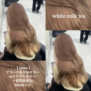 カラー 🩶透明感ミルク ティー🩶 maoのヘアスタイル