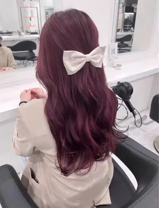 ロング 🎀愛されピンク ラベンダー💜ゆいのヘアスタイル
